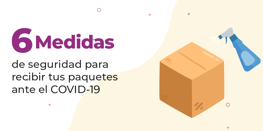 caja de cartón y desinfectante